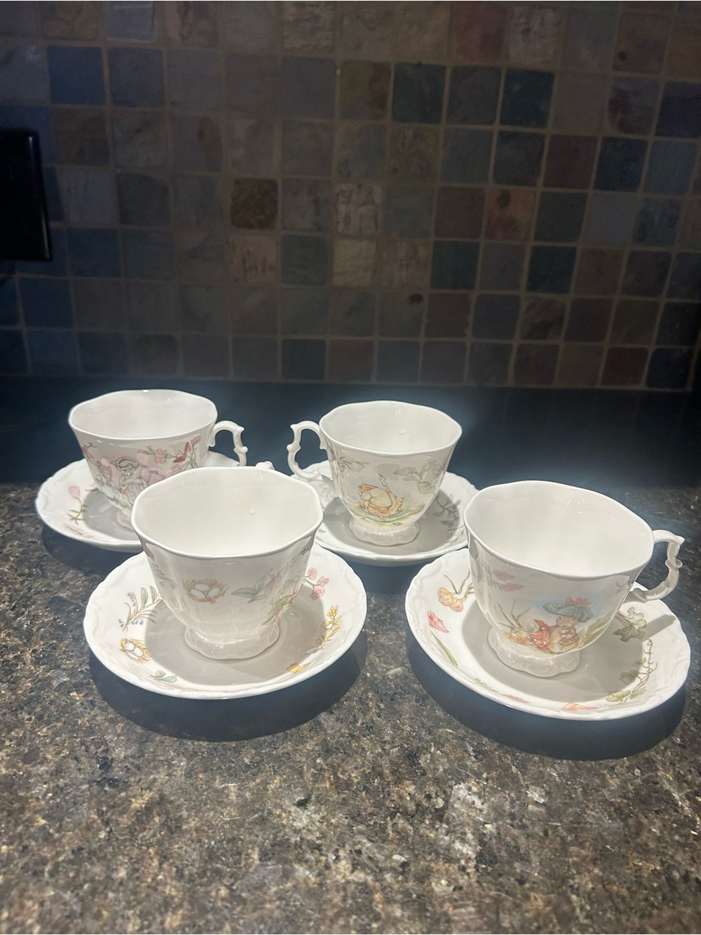 Royal Albert The World of Beatrix Potter White Porcelain Teacup and Saucer Set